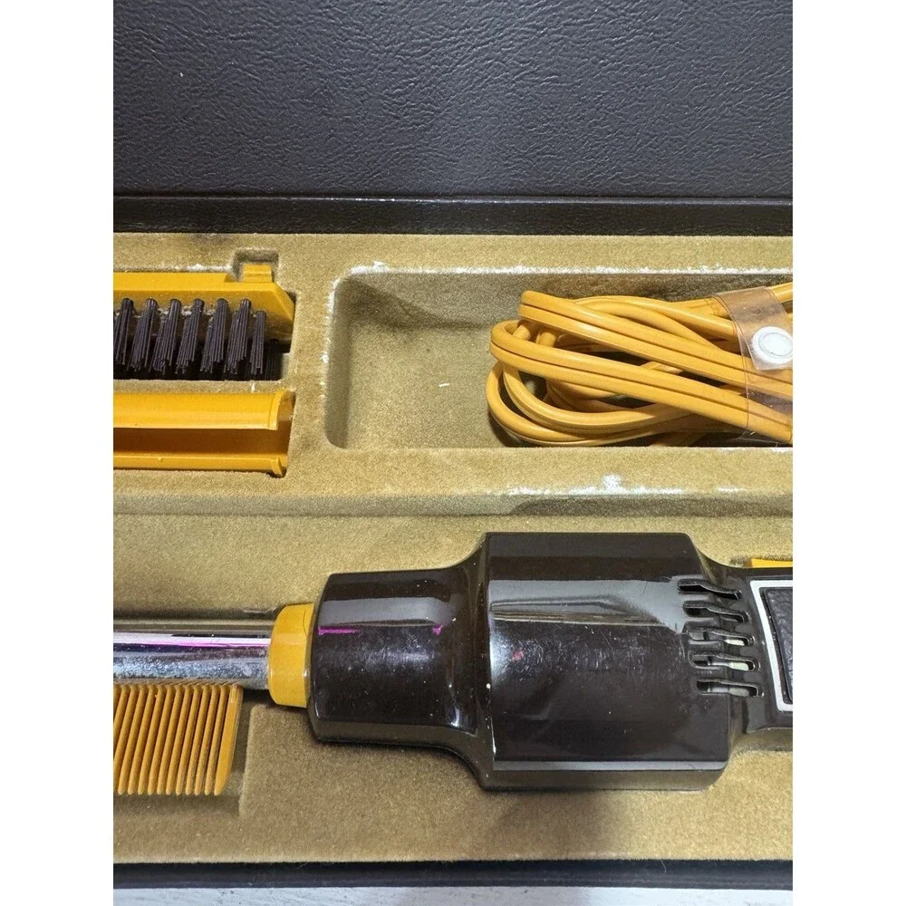Vintage Norelco Pro Comb Hot Cold Air Heated Styling Brush Procomb TESTED
